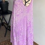 Chalet Floral Asymmetrical Hem Sleeveless Lavender Dress Size XS Photo 5