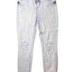 L'Agence  Denim Jeans Acid Wash 5 Pocket High Rise Distressed Photo 0