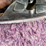 Birkenstock  Arizona Soft Footbed Women Size 40 Leather Silver Metallic Sandals Photo 4