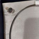 Silver necklace and studded earrings mystic quartz set never worn but tarnished Photo 2