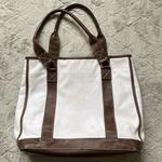 Peter Millar  Traveler’s Championship Thick Canvas and Leather Tote Bag Photo 4