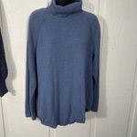 Jeanne pierre  Blue Knit Turtleneck Sweater Size XL EUC Photo 1