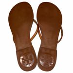 Tory Burch  Brown Leather Abitha Flip Flop Thong Sandals size 7 Photo 3