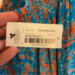 East 5th  NEW JCP paisley print plus size 2XL orange blue stretch waist Photo 4