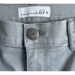 Loft Ann Taylor Women 26 Skinny Crop Jeans Gray Denim Frayed Casual Feminine Photo 2