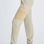 Wildfox Nikki Cargo Sweatpants Green Pockets Drawstring Lounge Elastic Photo 3