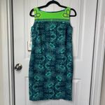 Chiara Boni Floral Print green Sheath Dress Sleeveless Made in Italy Size 40 Photo 1