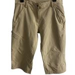 Salomon  acti lite shorts women Bermuda tan hiking camping outdoors Sz 10 Photo 0