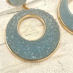 BaubleBar Sugarfix by blue sparkly gold tone statement earrings Photo 7