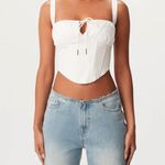 Naked Wardrobe Shirting Ruched Corset Top Photo 1