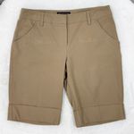 INC ‎ International Concepts Cuffed Hem Bermuda Shorts Khaki Tan 6 Photo 2