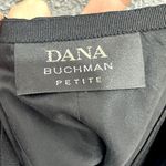 Dana Buchman Skirt Women 2P Silk Black Midi Career Office Quiet Luxury Classic Photo 1