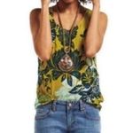 CAbi  Style 286 Bali Yellow Floral Tank Size S Photo 0