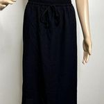 Fourteenth Place  Black Drawstring Knee Length Skirt Photo 0