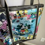Disney Retro Mickey Minnie Mouse Comic Strip Vinyl Purse Tote Leather Straps Photo 4