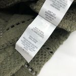 Aerie  Womens Crop Tank Top Crochet Olive Green S Photo 3