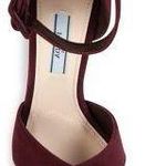 Prada Suede Criss Cross Platform Wedge Sandals Photo 1