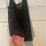 Kirra Black Sheer Camisole with Button and Tye Detail Photo 5