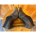 Apt. 9  Women's Grey Suede Leather High Heeled Ankle Bootie Size 6 Photo 4