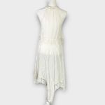 Free People  Go Lightly Dress Women's XS White Gauze Handkerchief Sleeveless Midi Photo 4