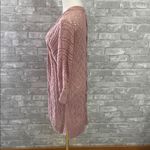 Maurice's Mauve Lace Up Back Open Front Cardigan Photo 1