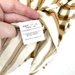 Faithfull the Brand Faithfull Women's Kara Tan and White Striped Tank Mini Wrap Summer Dress Size 6 Photo 3