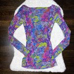 Black Label Saks Fifth Avenue Multicolor Snakeskin Print Ruched Top Photo 6