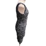 Badgley Mischka  Colecction One-Shoulder Knee-Length Dress Bejewel Accent Size 6 Photo 2