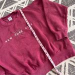 Vintage NYC‎ berry pink crewneck sweatshirt Photo 2