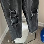 PacSun  Black High-Rise Straight Distressed Jeans Photo 2