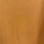 Chico's  yellow bateau neck rayon pullover studded sweater long sleeve size xl Photo 4