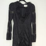 Revolve  x ALEXIS Lucasta‎ Lace-Detailed Deep V Maxi Dress Photo 2