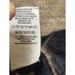 Free People  Small LULU ALPACA BLEND COWL NECK Tan Black Stripe SWEATER Photo 6