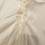 {M} NWT Francesca Casola Lace Off The Shoulder Corset Tie Back Ivory Dress White Size M Photo 8