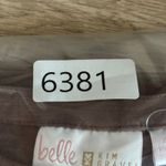 Belle‎ by Kim Gravel Button Henley Top Smocked Shoulder Long Sleeve Mauve XXS Pink Photo 5