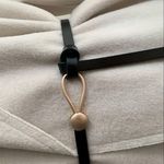 Black Trendy Knotted Skinny Thin Belt For Women Classic Solid Color Faux Leather Photo 11