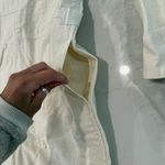 Madewell  Long Sleeved Utility Coveralls Women’s Medium Ivory Slim Tapered Leg Photo 4