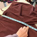 American Eagle AE Burgundy Red Soft Corduroy Drawstring Waist Wide Leg Pants Size Large Photo 8