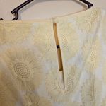 LC Lauren Conrad Lauren Conrad LC Size 4 Light Yellow Floral Flower Lace Tea Party Dress Wedding Photo 6