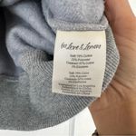 For Love & Lemons  Oversized Crewneck Grey Fleece Sweatshirt grey embroidered S Photo 8