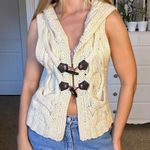 Free People  Cream knit vest with a cute chunky knit pattern Photo 1