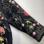 Vtg Vermont Country Store Womens 3X Plus Embroidered Button Up Top Floral Multi Black Photo 5