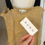 NWT Buru Tie Top Smocked Dress Size M Photo 0