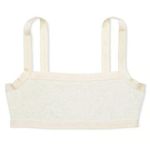 PINK - Victoria's Secret VS PINK Logo Cotton Straight-Neck Bralette / Natural Heather / Size L - 26852761 Photo 0