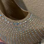 Dream Paris Rhinestone Platform SWAN Crystal 5.5” Heels Wedding Bridal Sandals Size US 7 EUC Photo 3