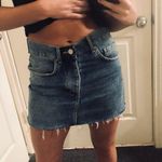 Forever 21 Distressed Jean Skirt Photo 0