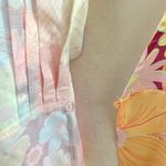 Unique Vintage  x Smiley® Purple/Pink Florals Wrap Midi Dress in Multicolor Photo 8