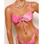 Tiger Mist Pink Paisley 3 Piece Bikini Set Photo 1