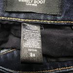 EXPRESS Dark Blue Denim Barely Boot Leg Jeans Size 8 R Low Rise Photo 5