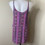Lucky Brand Swimwear Cover Up Boho Aztec Pink Purple Sz Medium Photo 4